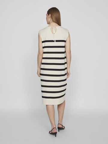 VILA Gebreide jurk in Beige