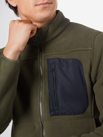 Only & Sons Fleece jacket 'HIKE' in Green