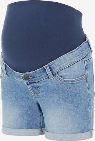 MAMALICIOUS Slimfit Jeans 'Malaga' in Blauw: voorkant