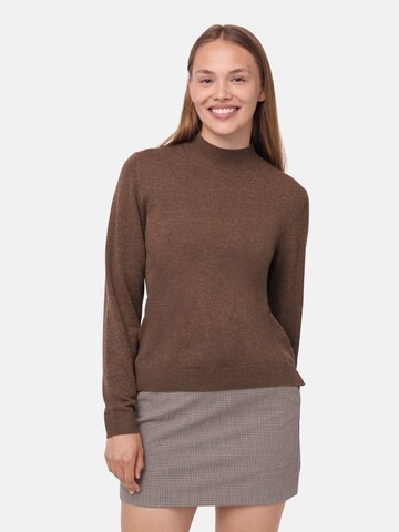 DANISH ENDURANCE Sweater 'Heritage Merino Cashmere' in Brown: front