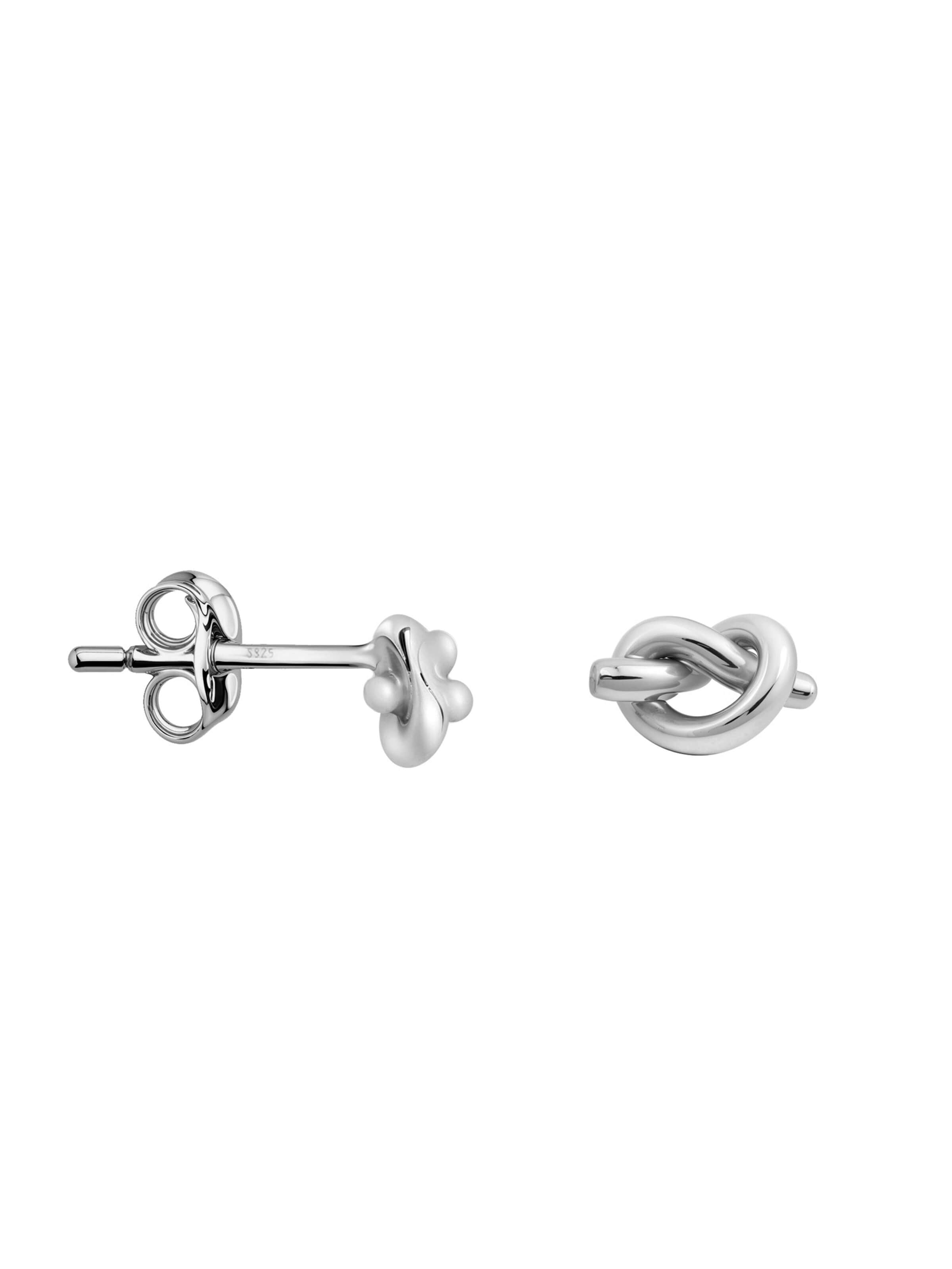 Sofia Milani Earrings 'Heart' in Silver: front