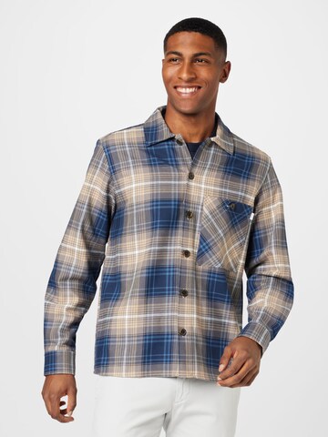 Coupe regular Chemise 'Buel' Woodbird en bleu : devant