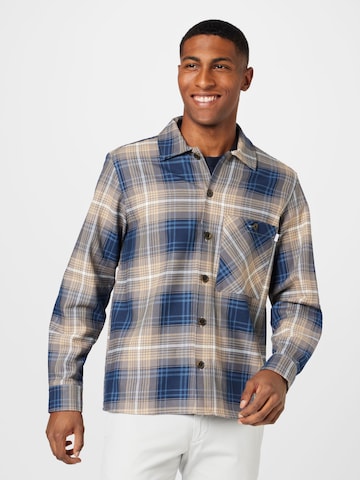 Coupe regular Chemise 'Buel' Woodbird en bleu : devant