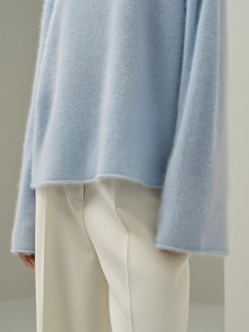 Lilysilk Pullover 'Bootneck-Pullover aus gebürstetem Kaschmir'‌‌‌‌‌‌ in Blau