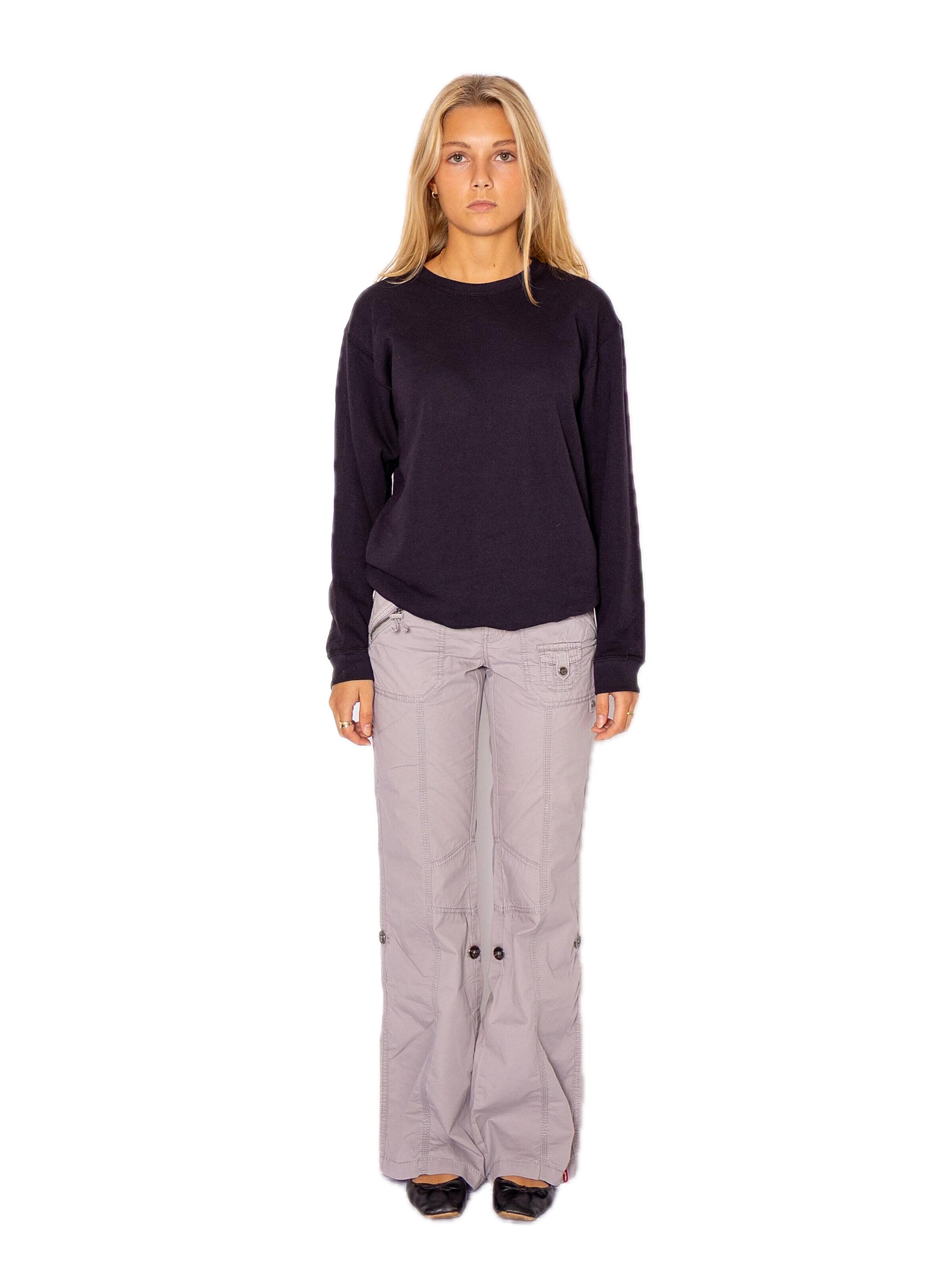 Felpa 'Crewneck sweatshirt' di FRUIT OF THE LOOM in nero
