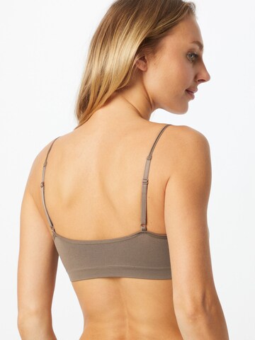 PIECES Bralette Bra 'Symmi' in Grey