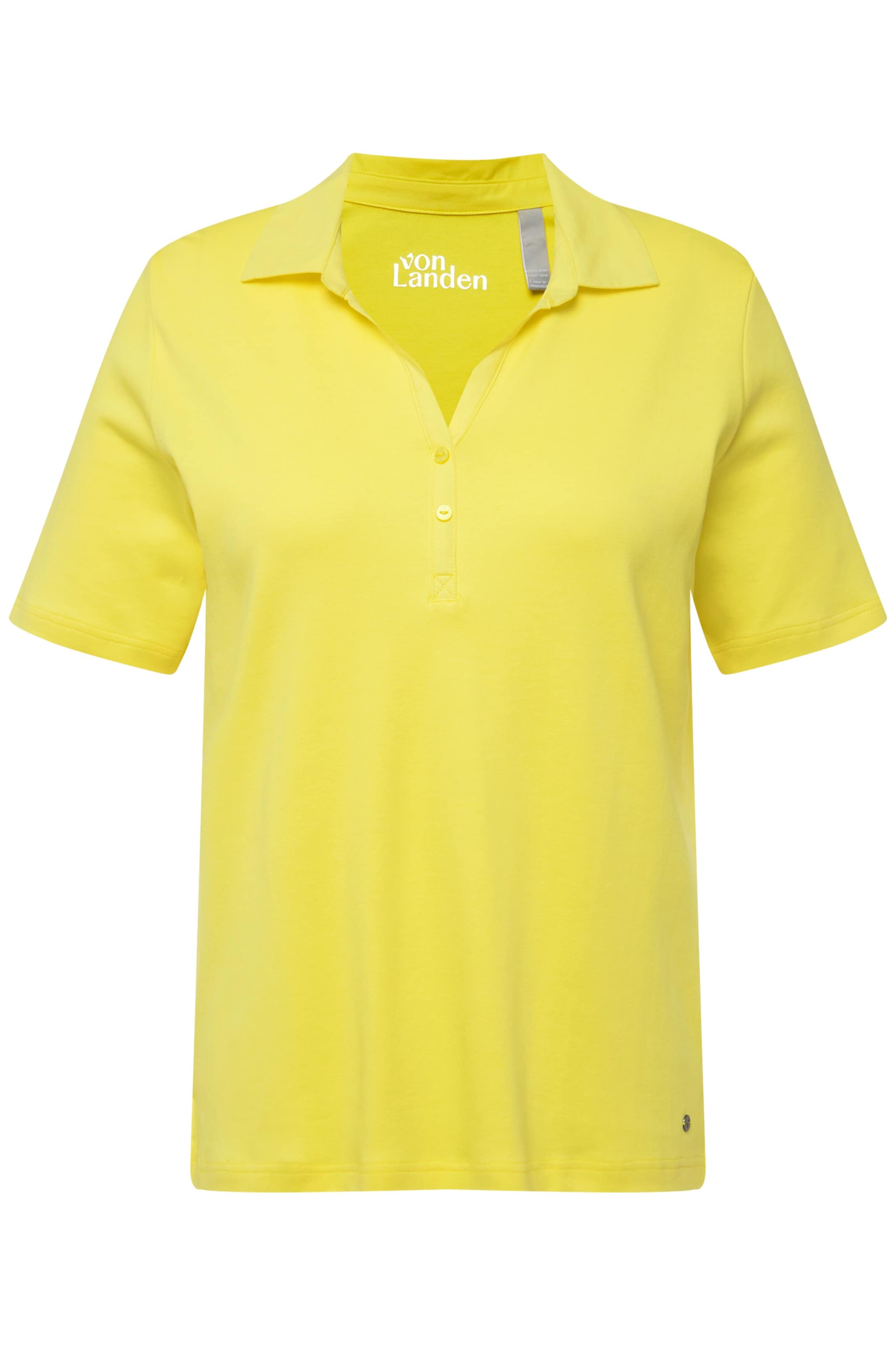 T-shirt Ulla Popken en jaune : devant