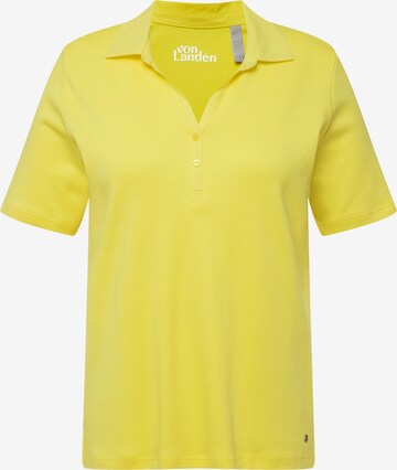 T-shirt Ulla Popken en jaune : devant