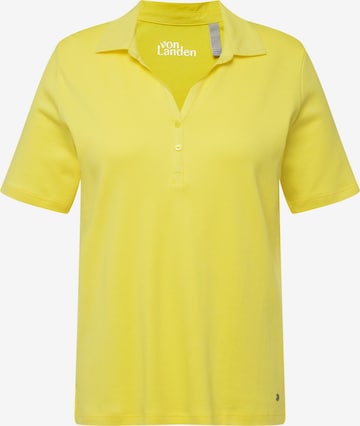 T-shirt Ulla Popken en jaune : devant