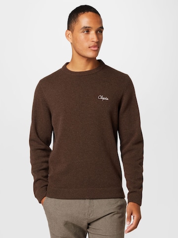 Cleptomanicx Pullover in Braun: predná strana