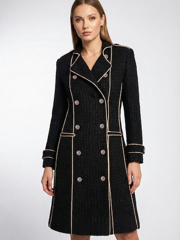 Cappotto invernale 'Double Breasted Military Coat With Contrast Buttons' di AVENUE N°29 in nero