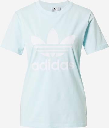 ADIDAS ORIGINALS T-shirt 'Adicolor Classics Trefoil' i blå: framsida