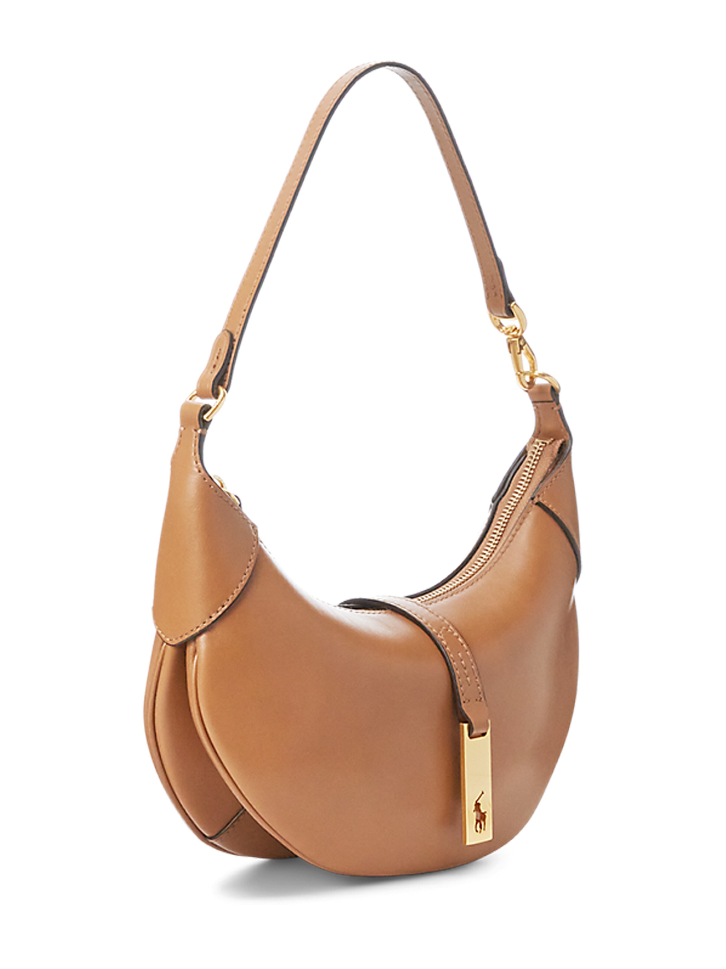 Polo Ralph Lauren Schoudertas in Beige: voorkant