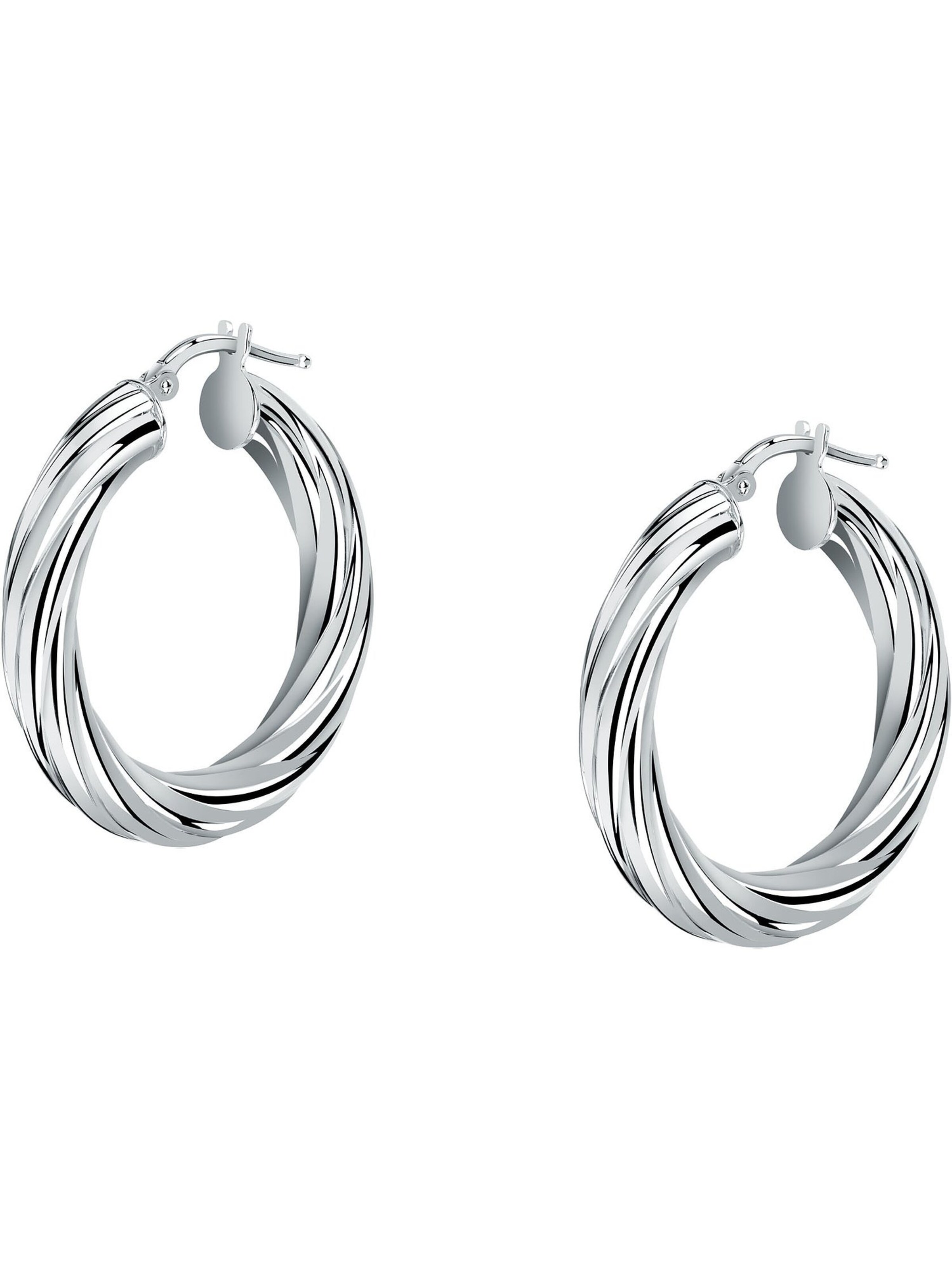 CHRIST Earrings in Silver: front