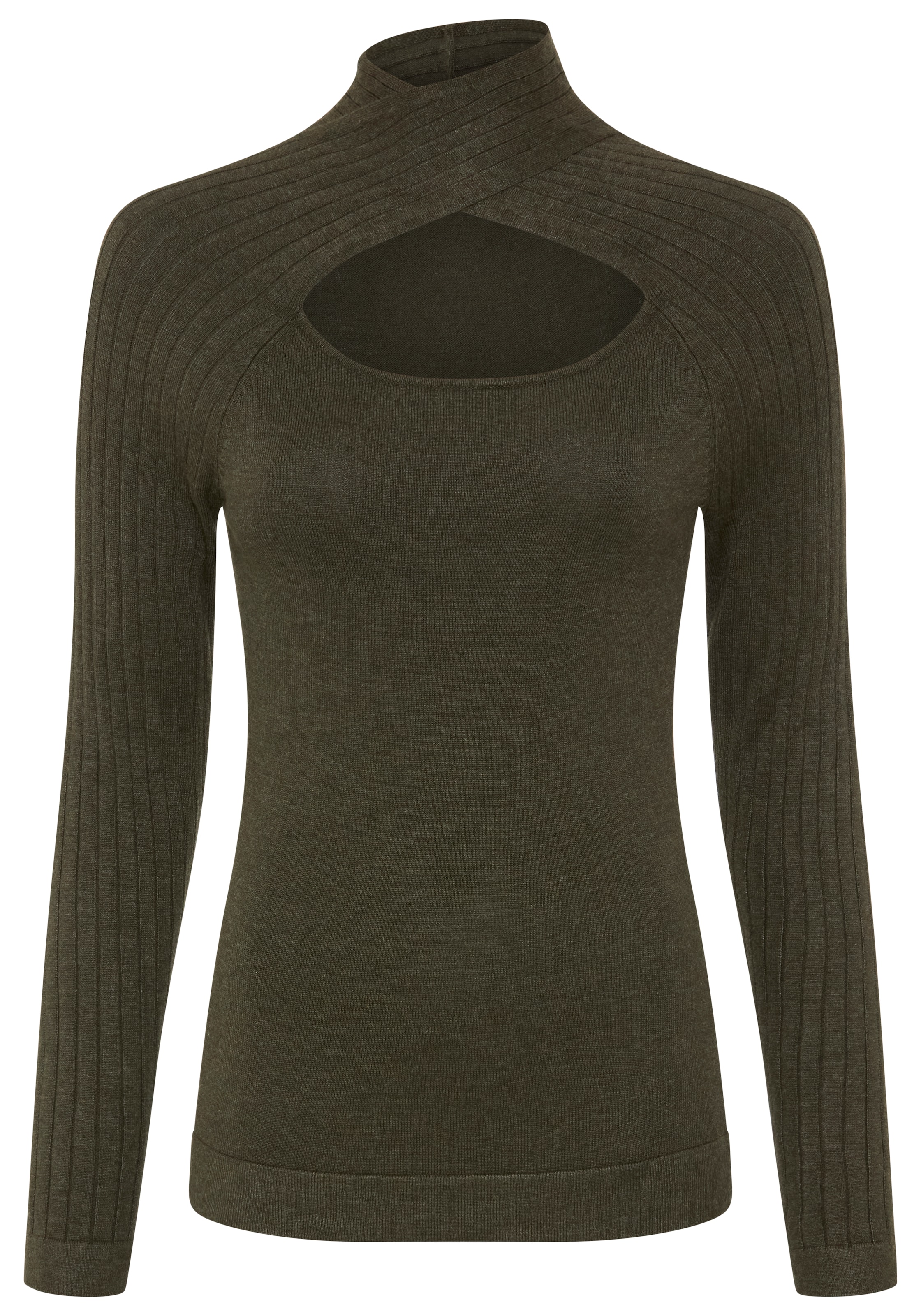 Bruno Banani LM Pullover in Grün: Vorderseite