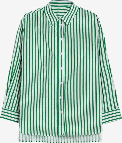 Bershka Hemd in grün / weiß, Produktansicht