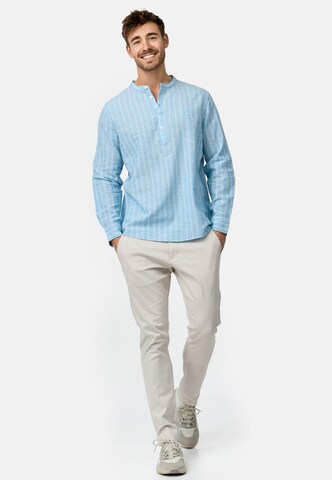 INDICODE JEANS Regular fit Overhemd ' Lif ' in Blauw