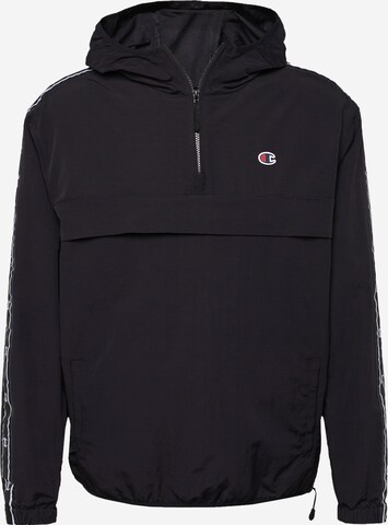 Champion Authentic Athletic Apparel Athletic Jacket in Black: front