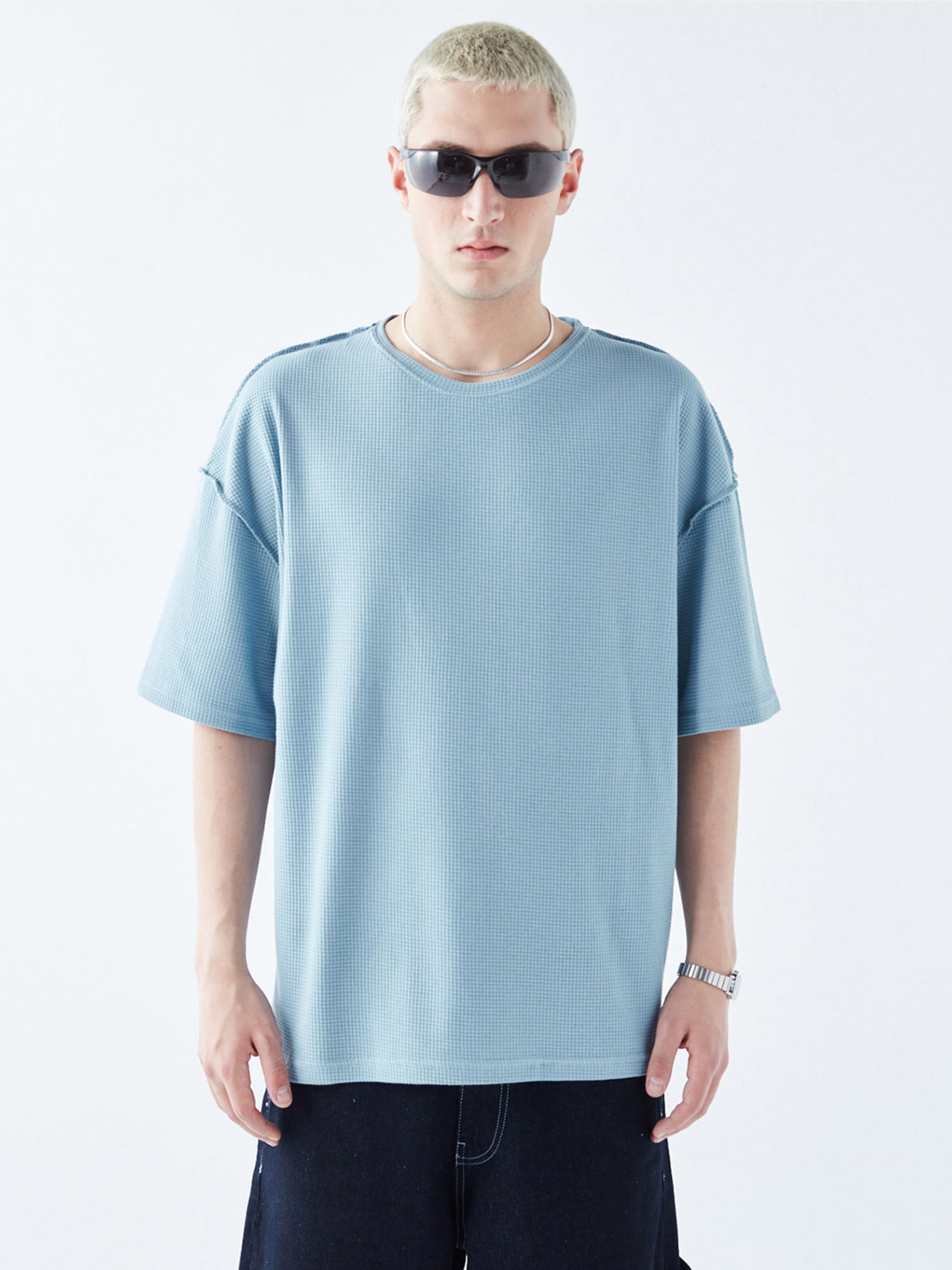 VAMOS CLO Majica | modra barva: sprednja stran