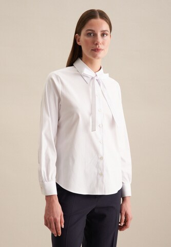 SEIDENSTICKER Blouse ' Schwarze Rose ' in White