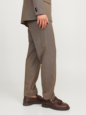 JACK & JONES Regularen Hlače z naborki 'JPRBushwick Mathew' | siva barva