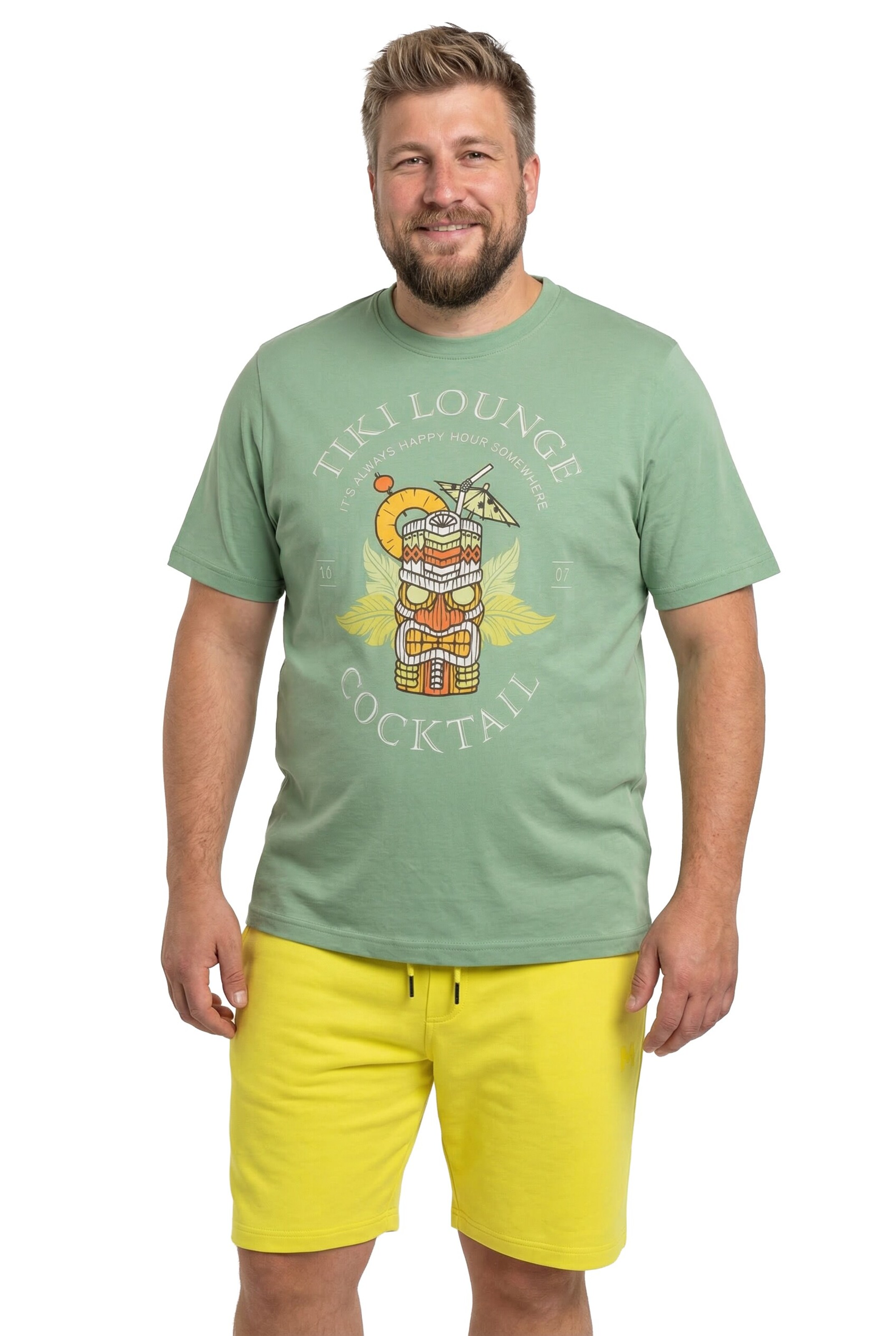 Men Plus T-Shirt in Grün