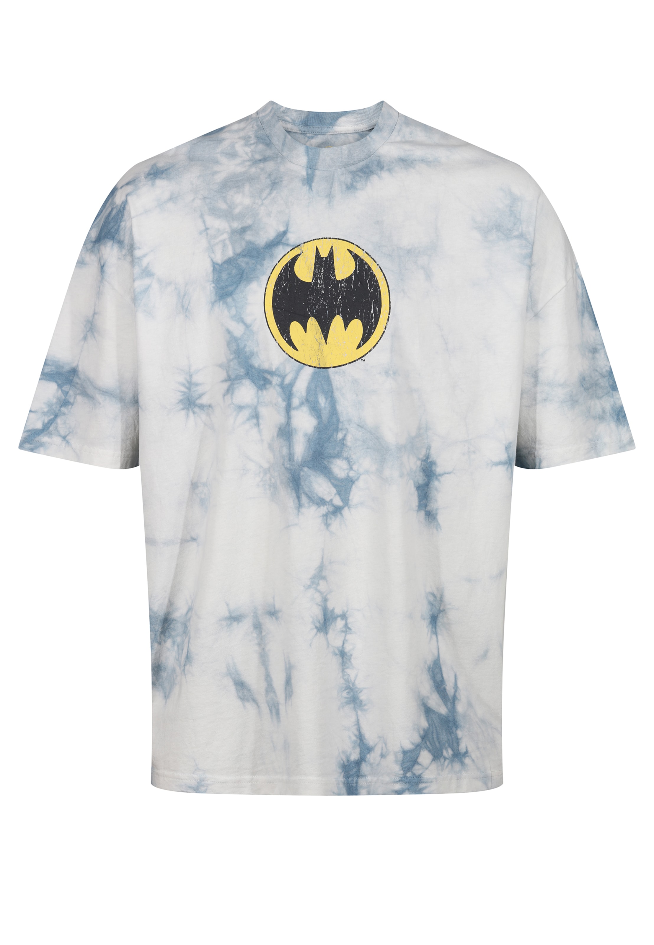 Recovered T-Shirt Batman Split Graphic in Braun: Vorderseite