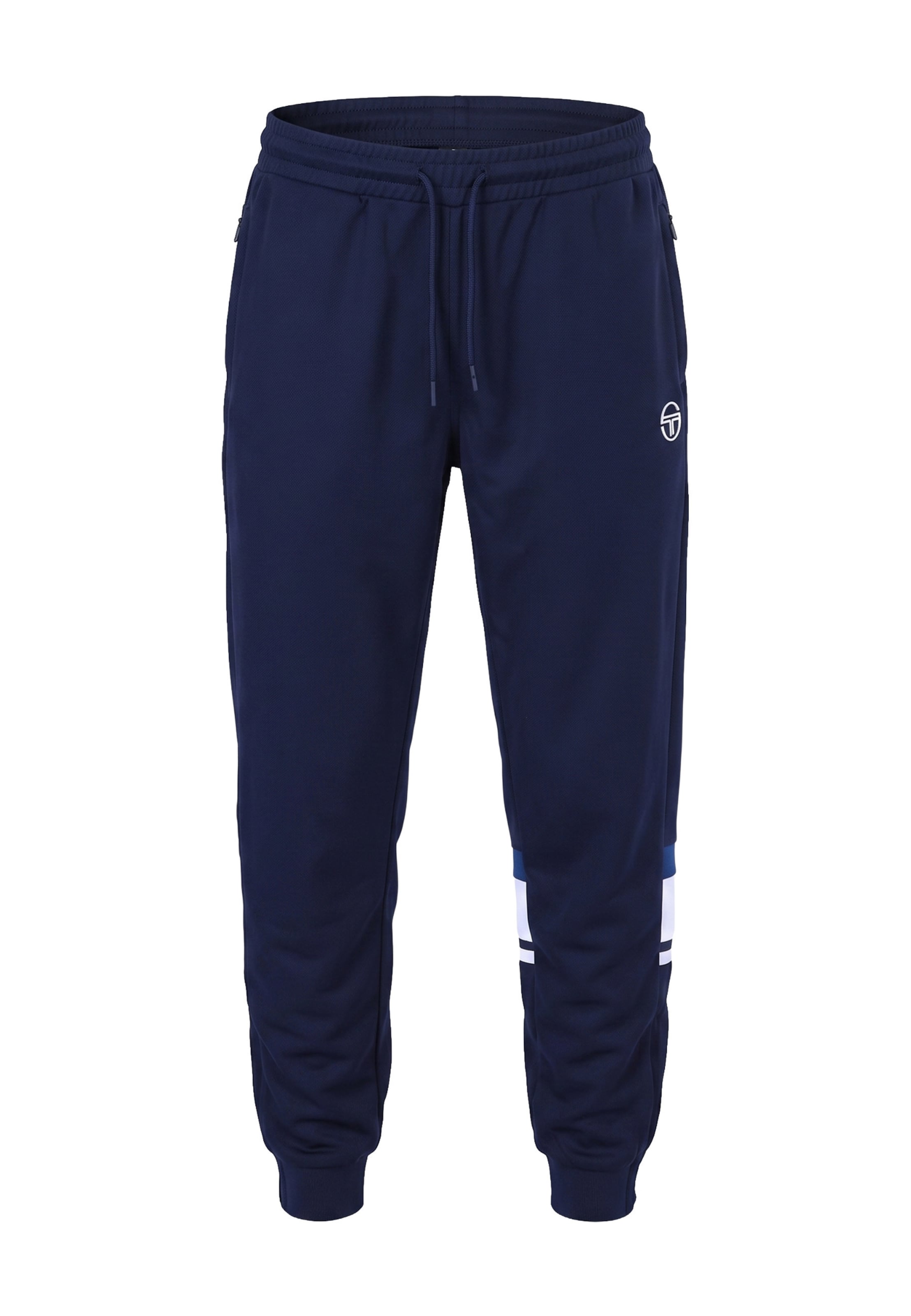 Sergio Tacchini Tapered Broek 'Camarindo' in Blauw: voorkant
