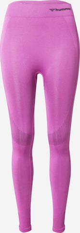 Hummel Sportovní kalhoty – fialová: přední strana