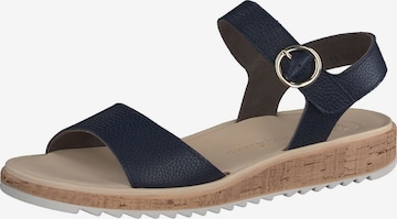 Paul Green Strap Sandals in Blue: front