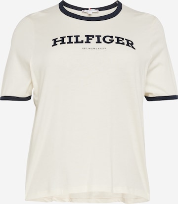 Tommy Hilfiger Curve Shirt in Beige: voorkant