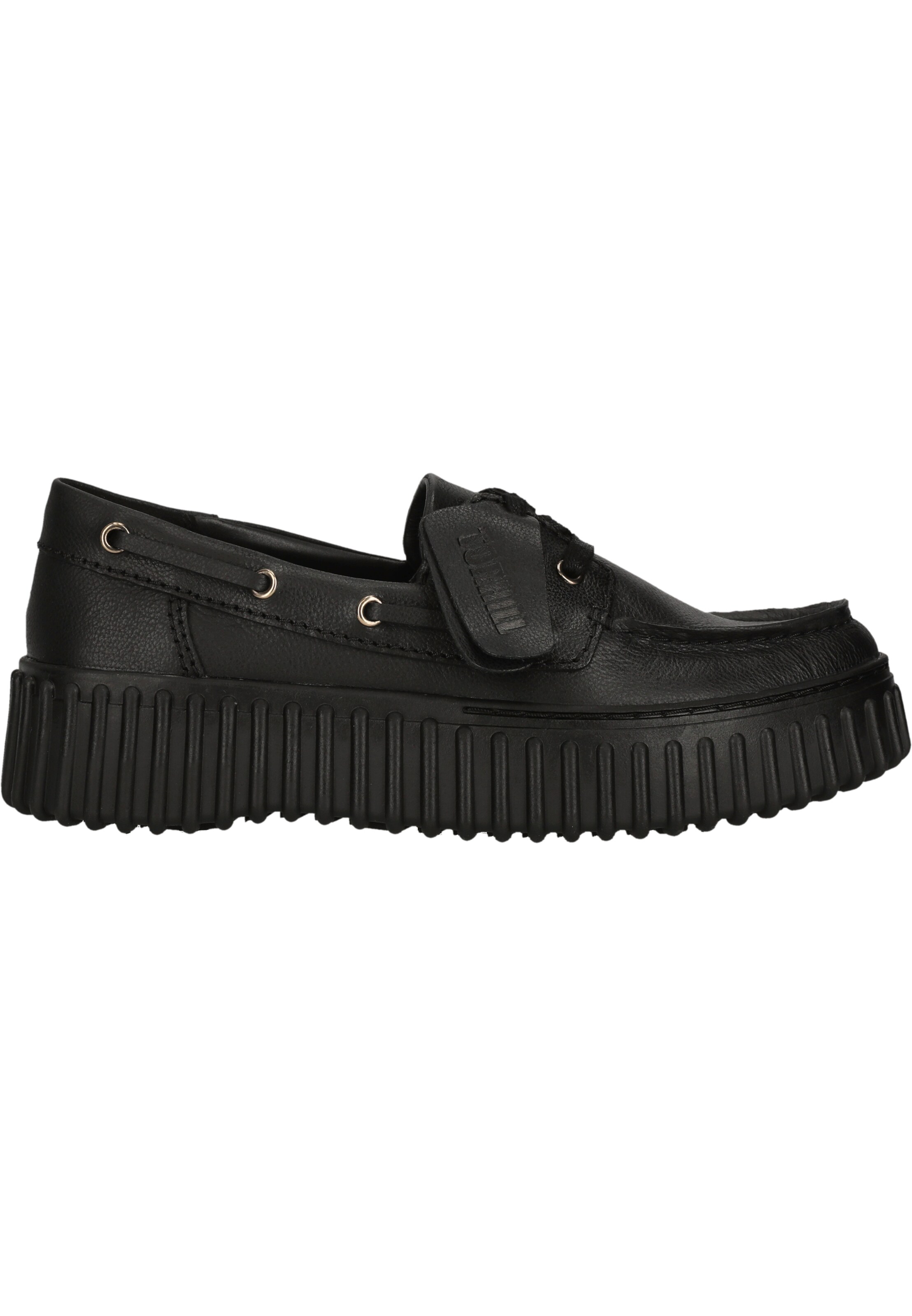 CLARKS Mocassins 'Torhill Boat' in Zwart