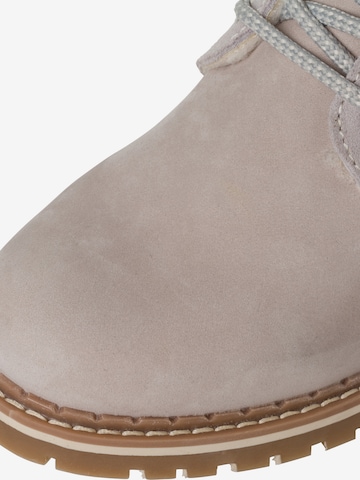 TAMARIS Lace-Up Ankle Boots in Grey