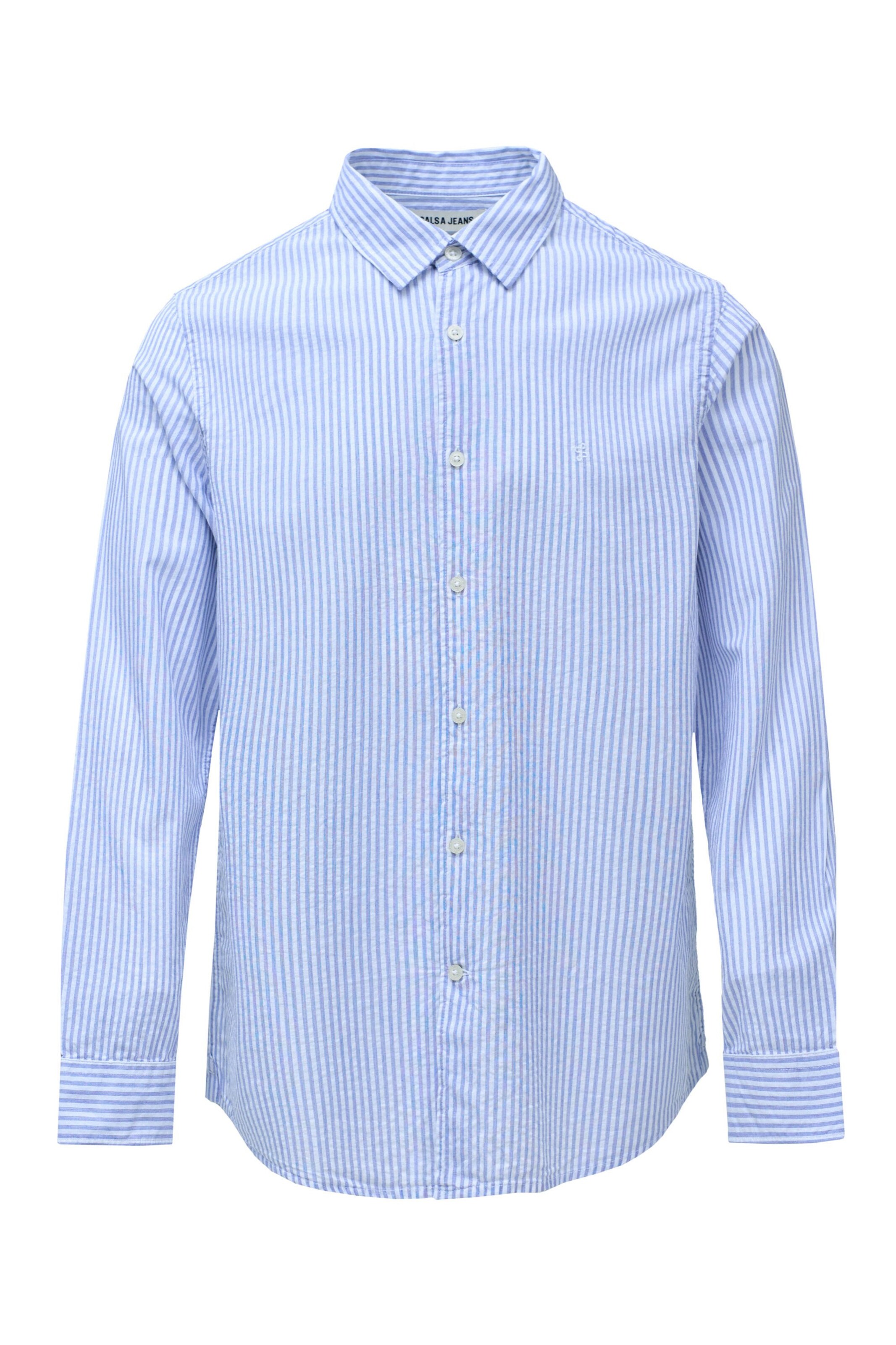 Salsa Jeans Button Up Shirt 'Birmingham' in Blue: front