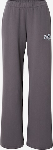 HOLLISTERWide Leg/ Široke nogavice Hlače - siva boja: prednji dio