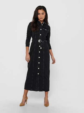 ONLY Shirt Dress in Black: front