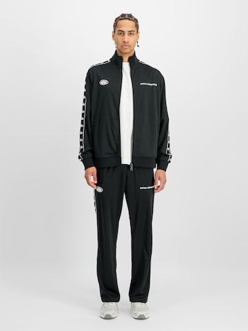 ALPHA INDUSTRIES Sweatjacke in Schwarz: Vorderseite