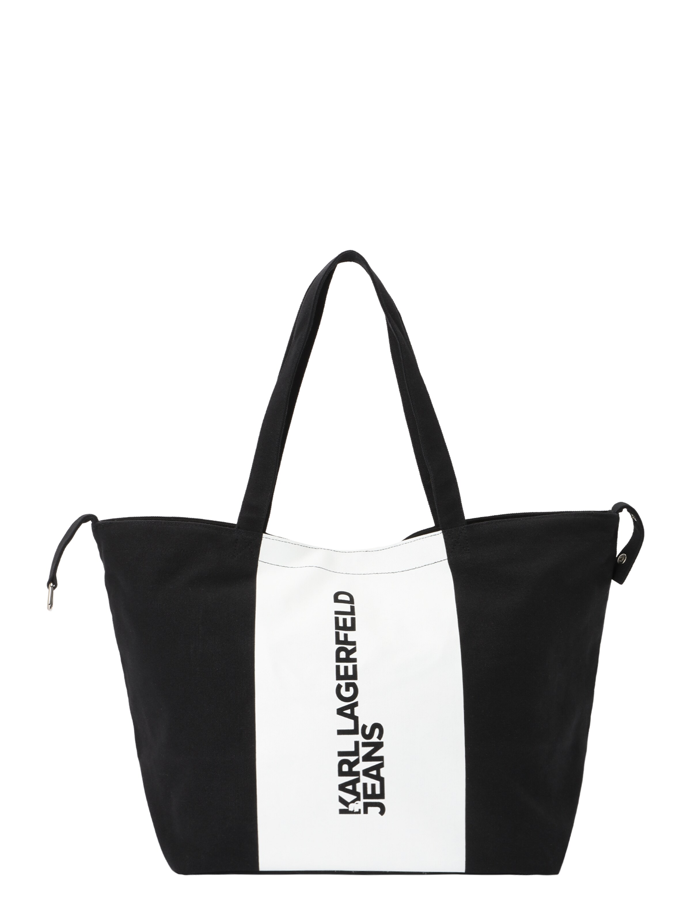 KARL LAGERFELD JEANS Shopper táska - fekete: elől