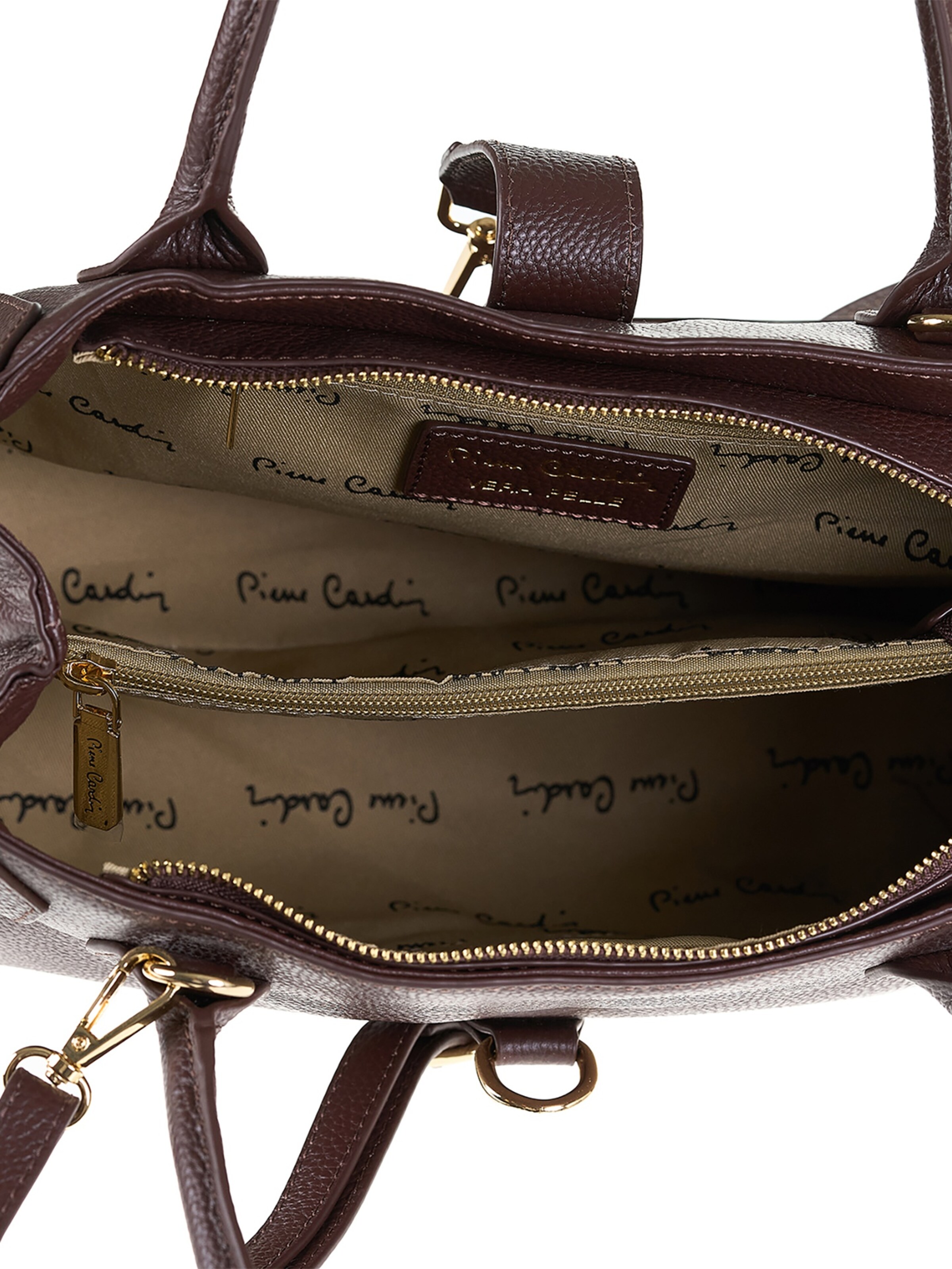 Borsa a spalla di PIERRE CARDIN in marrone: frontale