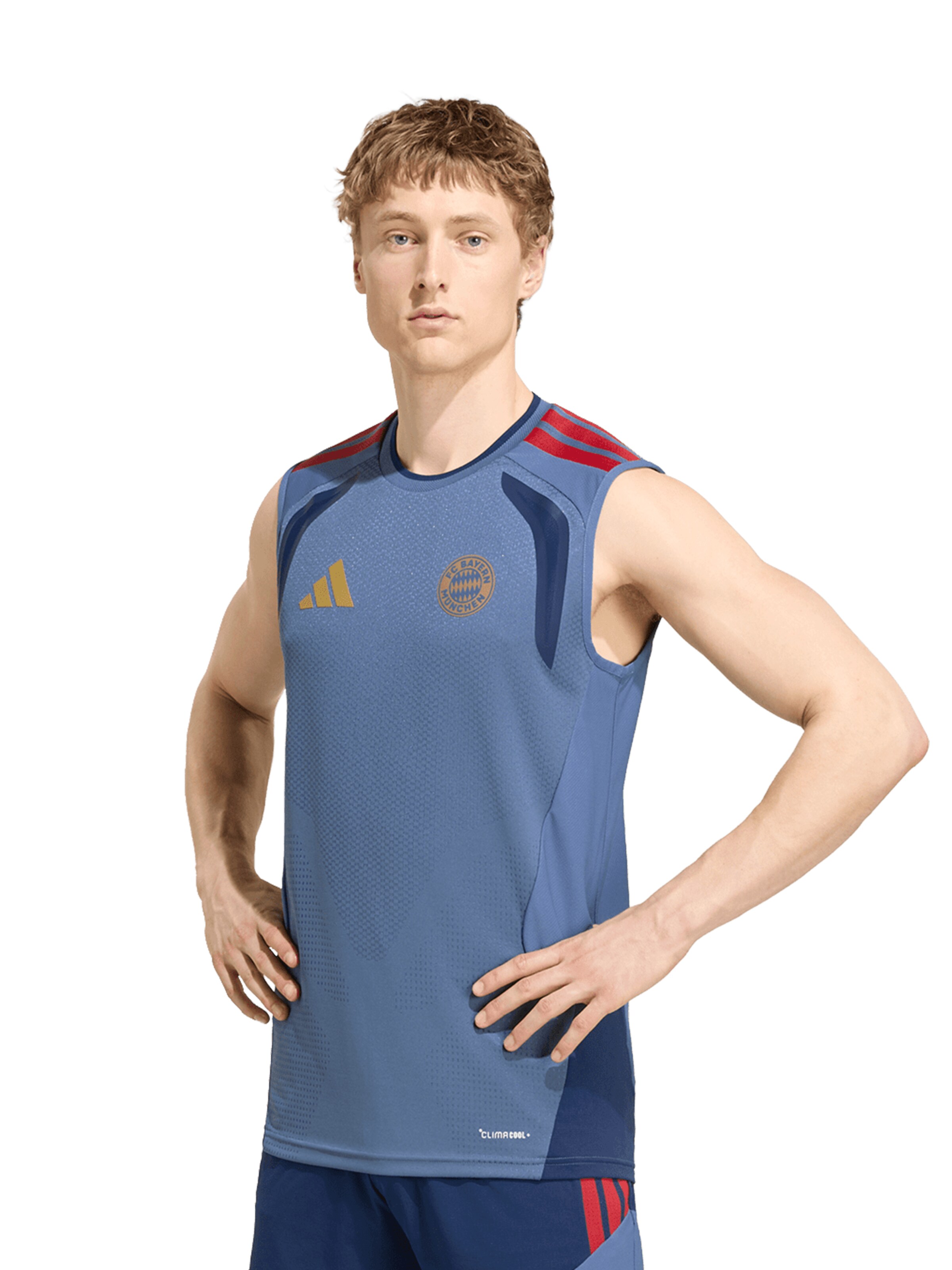 ADIDAS PERFORMANCE Shirt in Blue: front