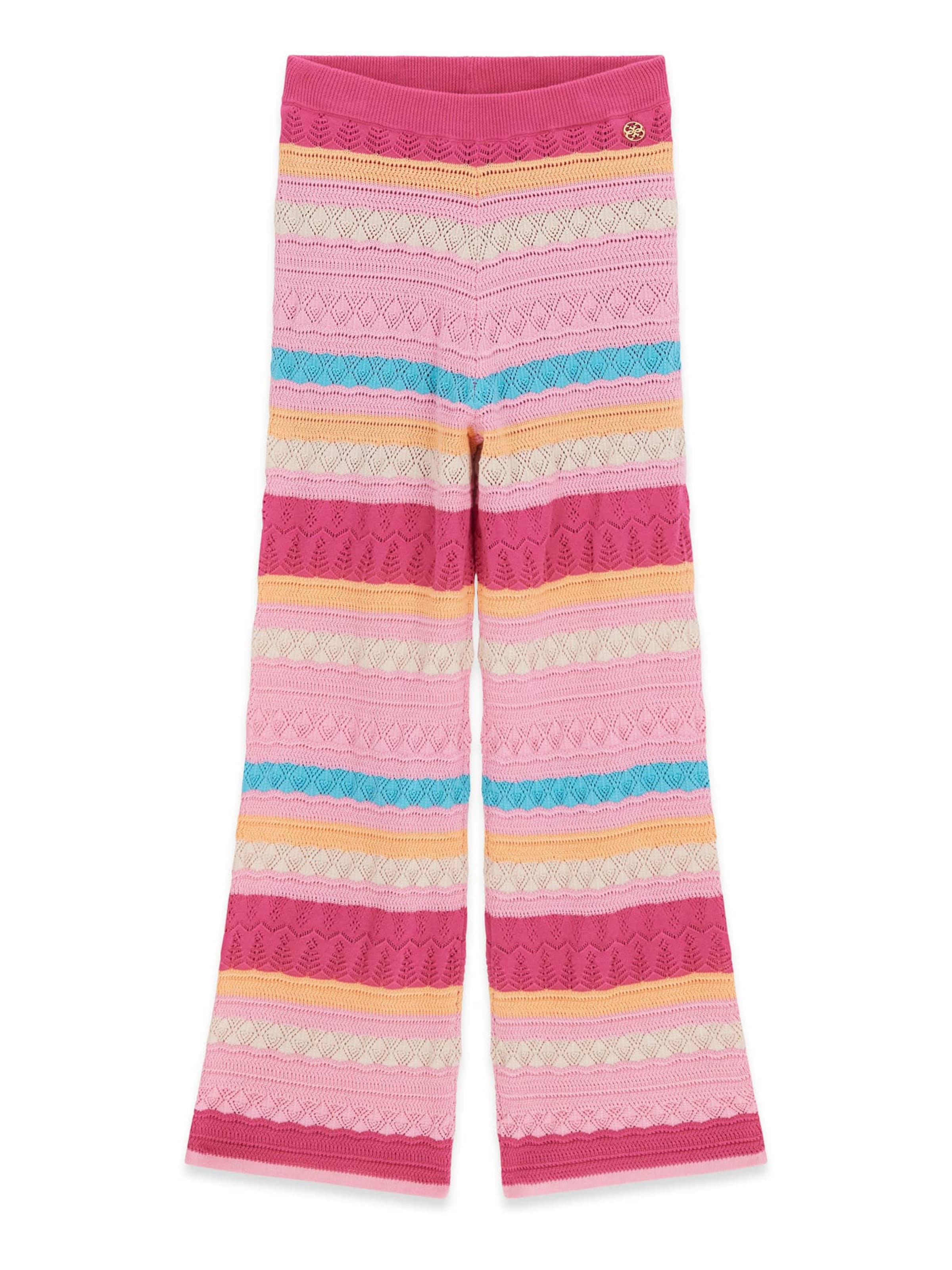 GUESS Wide leg Pants in Pink: front