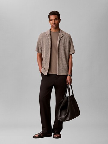 T-Shirt 'Supima' Calvin Klein en marron