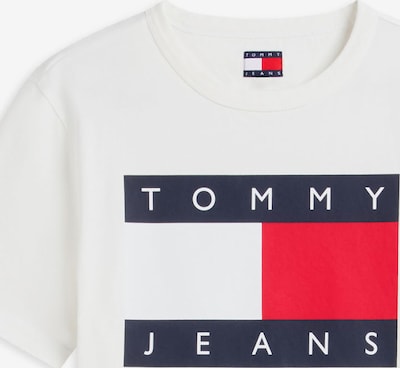 Tricou pe XXS Tommy Jeans pe bleumarin / roșu / alb, Vizualizare produs
