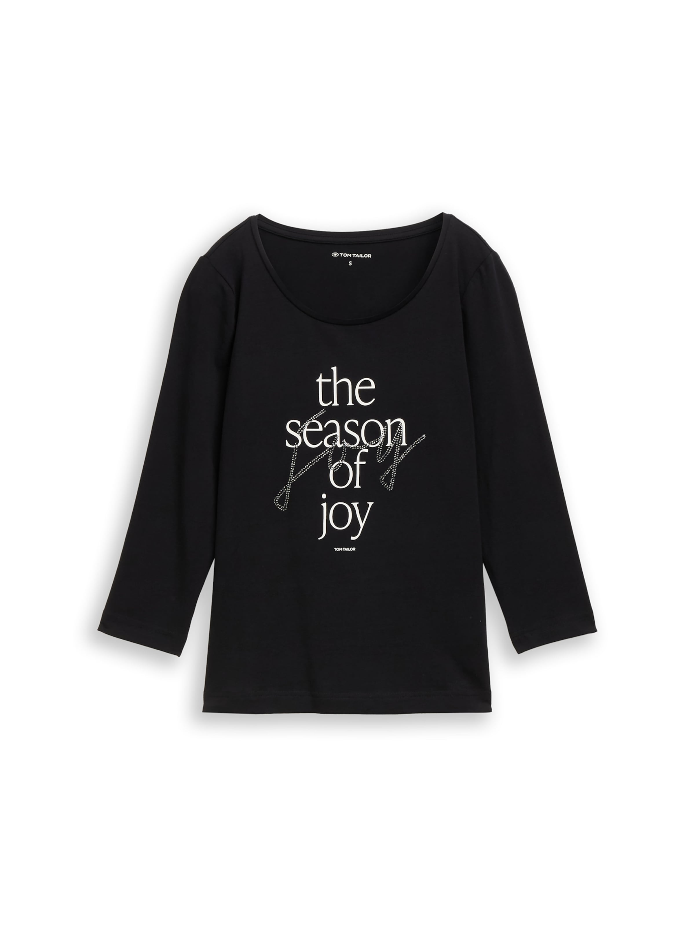 TOM TAILOR Tričko - Čierna: predná strana