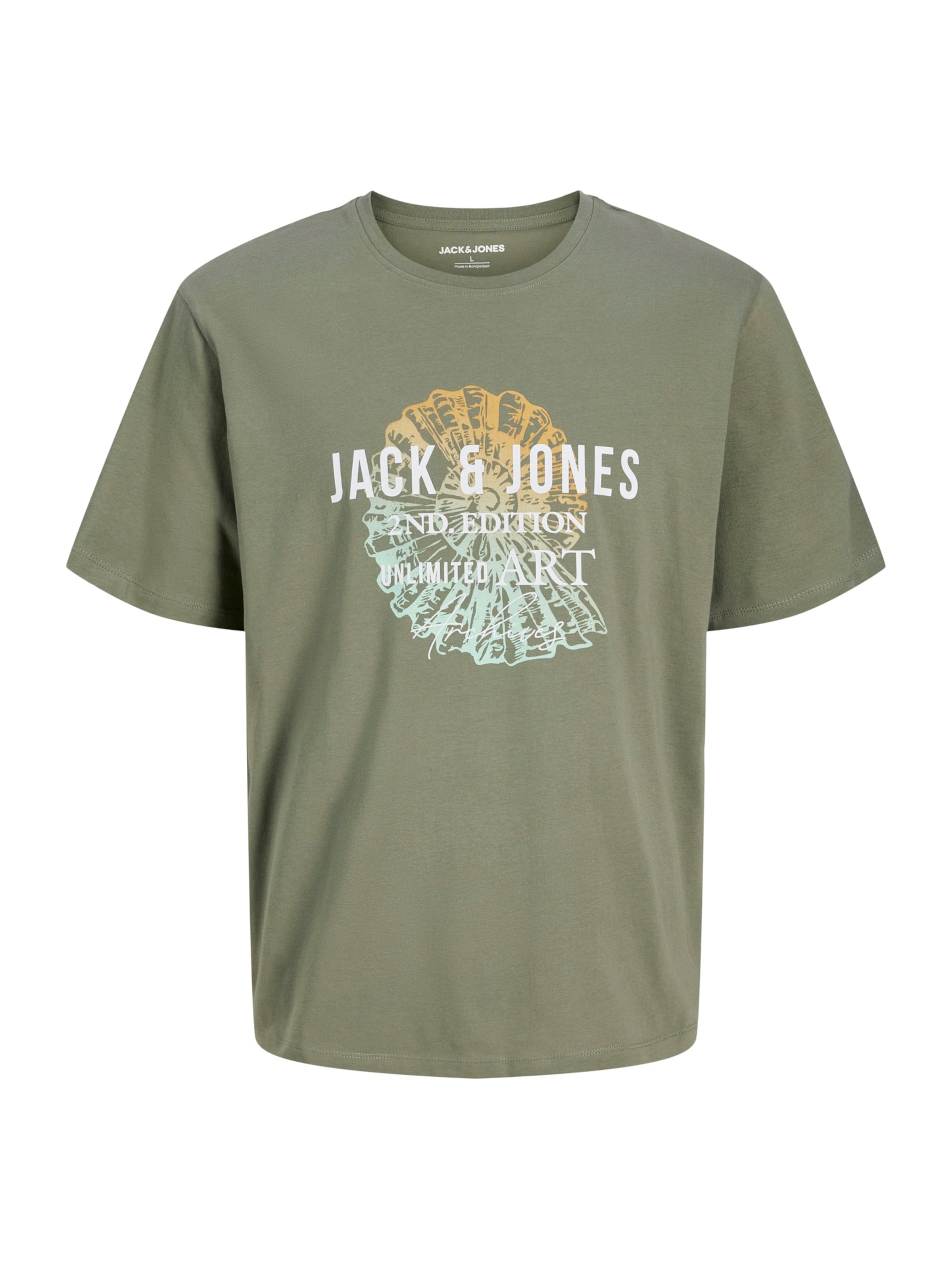 Jack & Jones Junior Футболка 'JJGRADIENT' в Зеленый: спереди