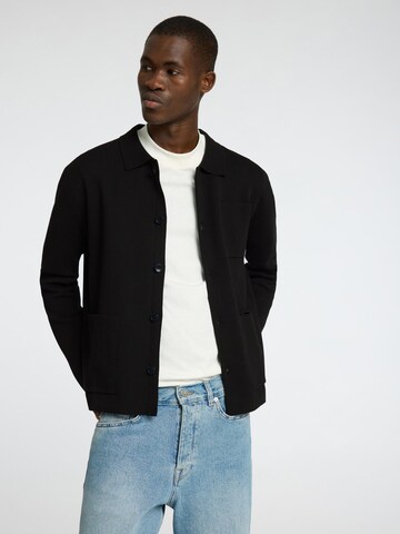 SELECTED Knit cardigan in Black