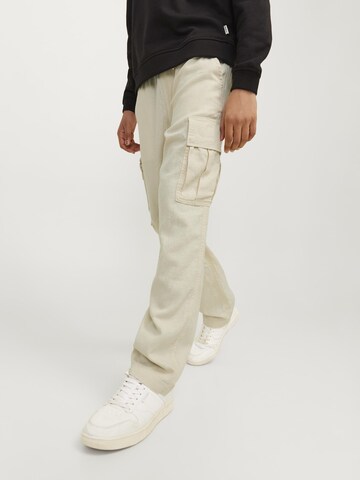 Jack & Jones Junior Wide leg Pants 'BILL NATE' in Beige