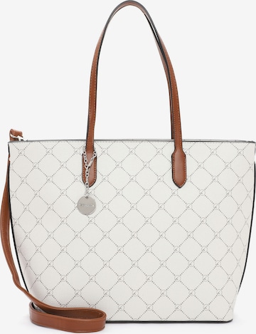 TAMARIS - Shopper 'Anastasia' em branco