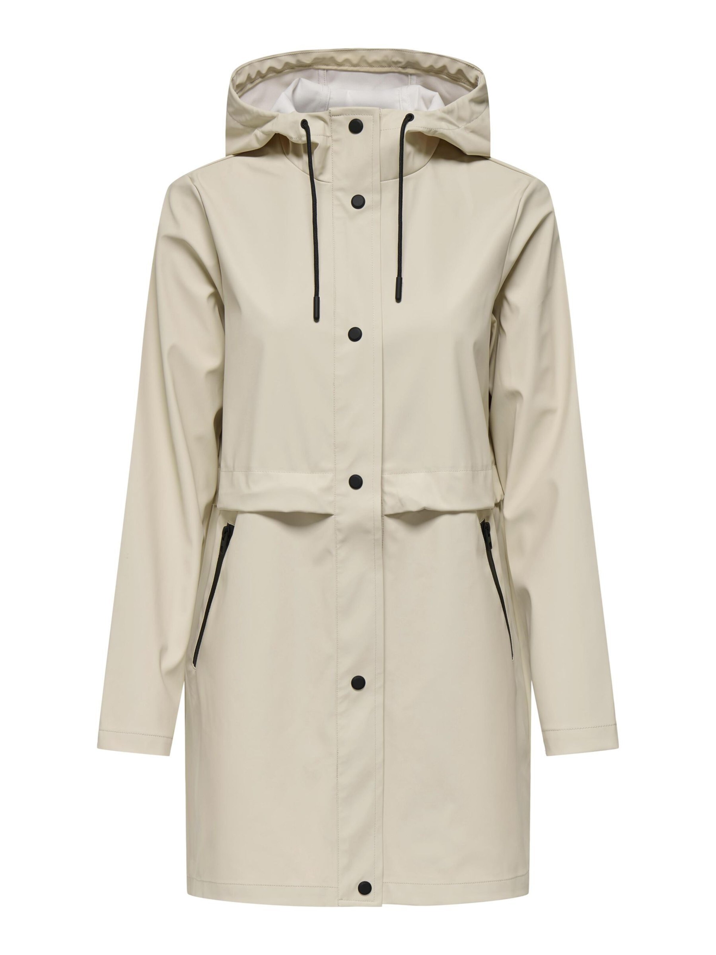 ONLY Functionele jas 'VIVIAN' in Beige: voorkant