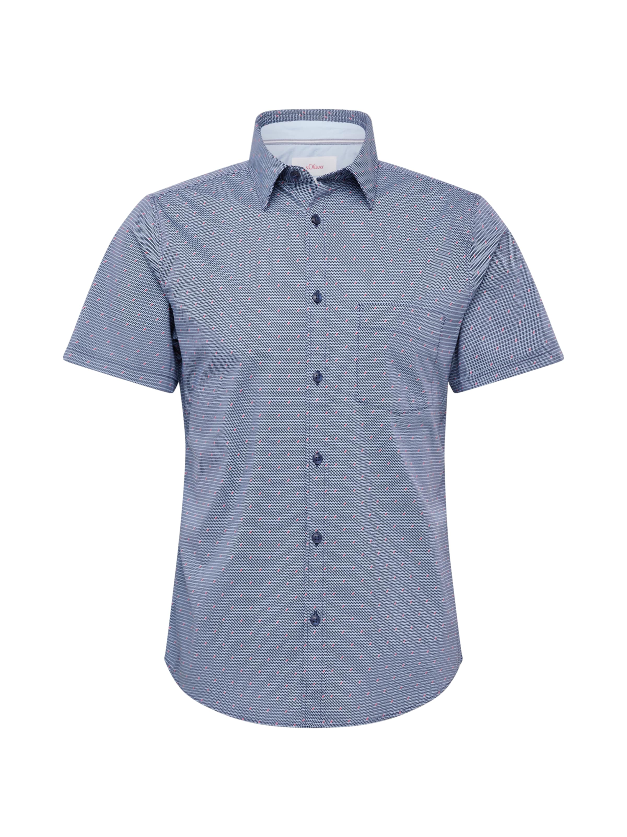 s.Oliver Overhemd in Blauw: voorkant